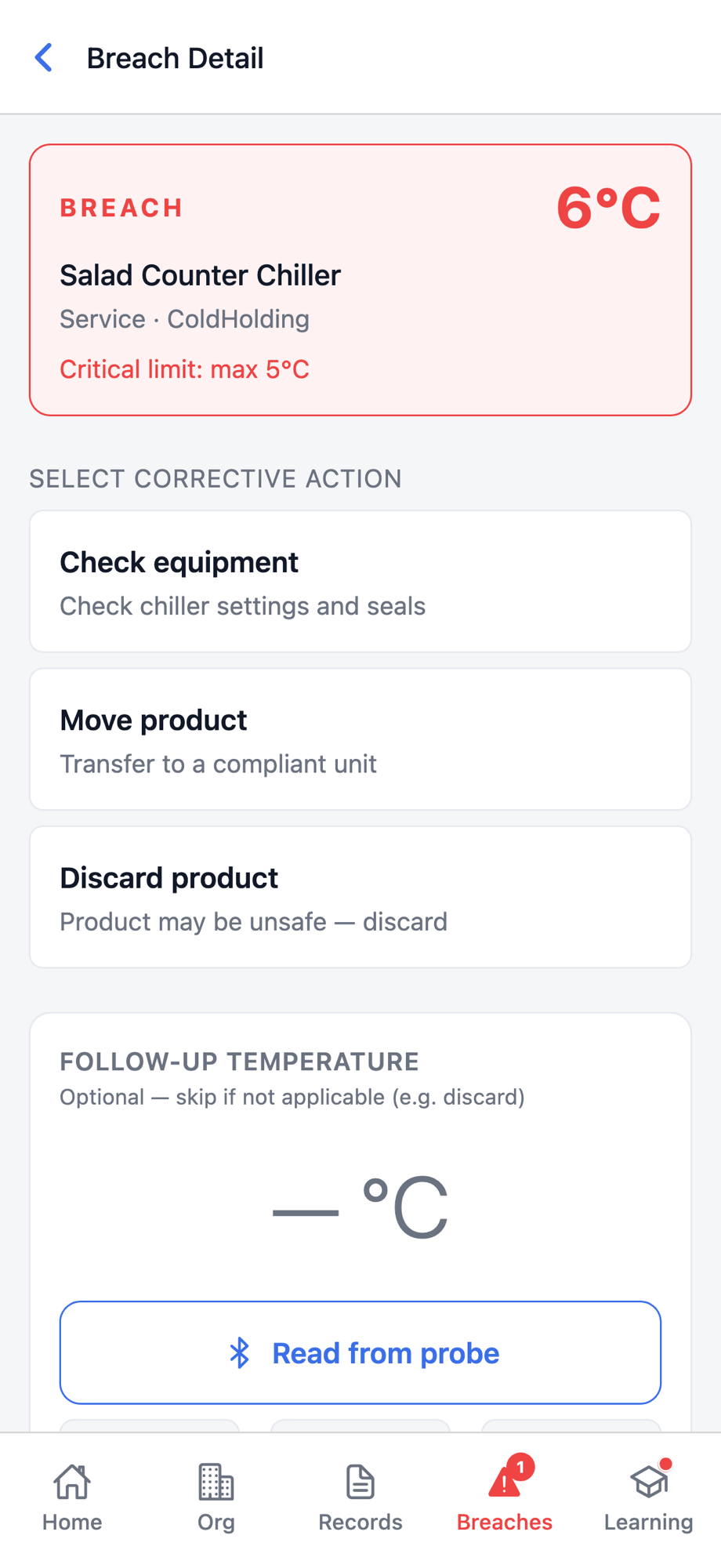 Guided corrective action