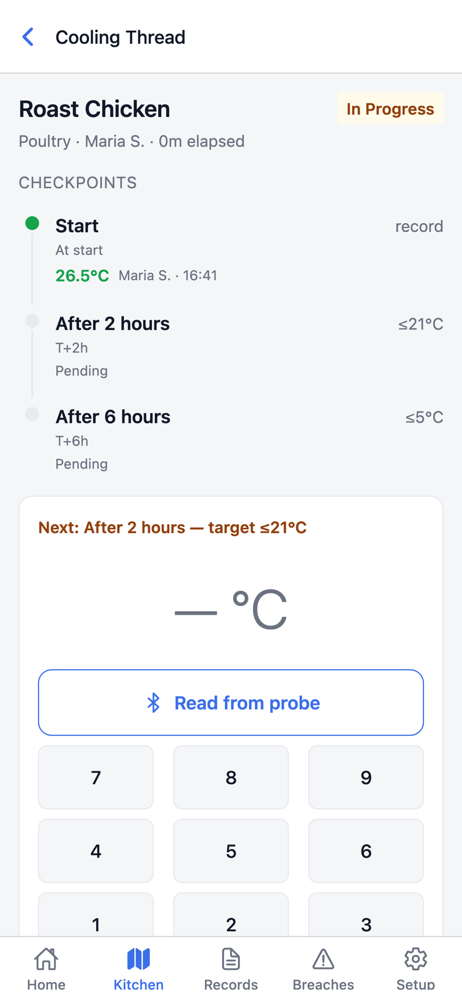Cooling thread